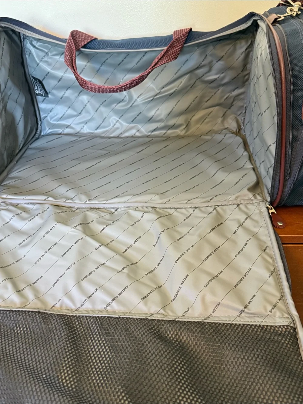 Vintage Samsonite Silhouette 4 Duffel Bag Blue Overnight Carry On Weekender 1987